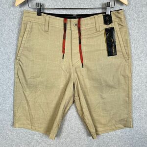 O'Neill Insider Hybrid 21" Shorts Mens 30 Beige Relaxed Stretch Drawstring NWT b